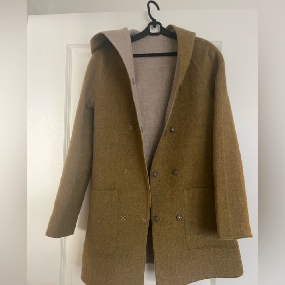 Women's Reversible Baby Alpaca Coat: Material: 67% Baby Alpaca 33% Wool